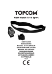 Topcom HBM Watch 1010 Sport User's Manual