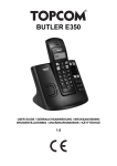 Topcom Butler E350 User's Manual