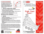 Tonka Wheel Pals Triple Track Tower 6502290001 User's Manual