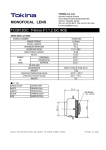 Tokina TC0812DC User's Manual