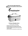 Toastmaster TRST18 User's Manual