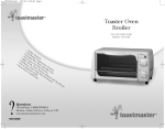 Toastmaster TOV350W User's Manual