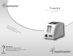 Toastmaster TMT7W User's Manual