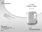 Toastmaster TJK1CAN User's Manual