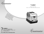 Toastmaster T75BR User's Manual