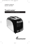 Toastmaster T230/T230B User's Manual