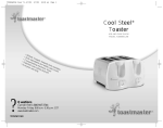Toastmaster T2050WCCAN User's Manual