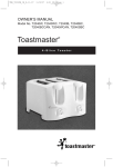 Toastmaster T2040BC User's Manual