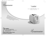 Toastmaster T2020B User's Manual