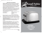 Toastmaster RH4T9379 User's Manual