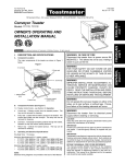 Toastmaster TC17D User's Manual