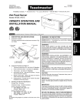 Toastmaster HFS72 User's Manual