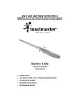 Toastmaster 6116S User's Manual