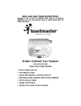 Toastmaster 2246 User's Manual