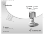 Toastmaster 1135 User's Manual