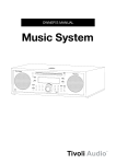 Tivoli Audio MUSIC SYSTEM User's Manual