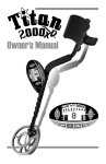 Titan Tool 2000XD User's Manual