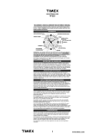 Timex W225 User's Manual