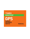 Timex Marathon GPS User Guide