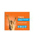 Timex Health Tracker User Guide