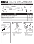 Thule Universal Flat Top Ski Carrier 91724 User's Manual