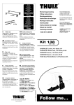 Thule Kit 138 User's Manual