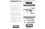 Thule 3 Bike Carrier 978 User's Manual