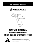 Thomas & Betts Gator EK22GL User's Manual