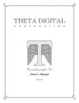Theta Digital Dreadnaught II User's Manual