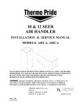 Thermo Products AH2-A User's Manual