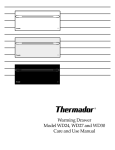 Thermador WD24 User's Manual