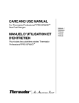 Thermador Range PRD36 User's Manual