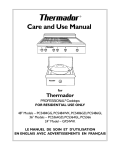 Thermador PCS364GL User's Manual