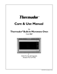 Thermador MT27 User's Manual