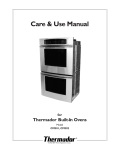 Thermador CM302 User's Manual