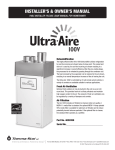 Therma-Stor Products Group Ultra-Aire 100V User's Manual