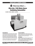 Therma-Stor Products Group UA-135H User's Manual