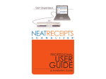 The Neat Company Neat Receipts Neatdesk Desktop Scanner 315 User's Manual
