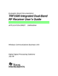 Texas Instruments TRF1500 User's Manual
