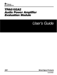 Texas Instruments TPA6102A2 User's Manual