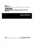 Texas Instruments TCM4300 User's Manual