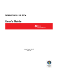 Texas Instruments DEM-PCM2912A EVM User's Manual