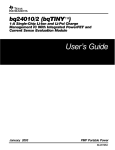 Texas Instruments bq24010/2 User's Manual