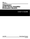 Texas Instruments TAP6203A1 User's Manual