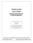 Terex Marine Lighting Light Tower User's Manual