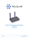 Telular SX7T User's Manual