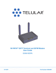 Telular SX7T User's Manual