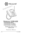 Telular SX5D GSM User's Manual