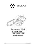 Telular 1X User's Manual