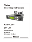Telex RADIOCOM TR-1 User's Manual